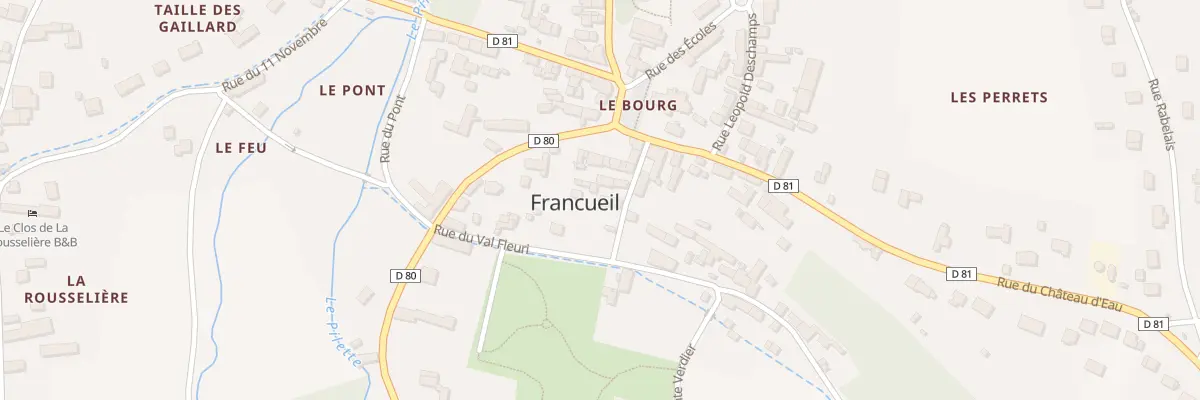 Plan du 8 Rue Bretonneau à Francueil