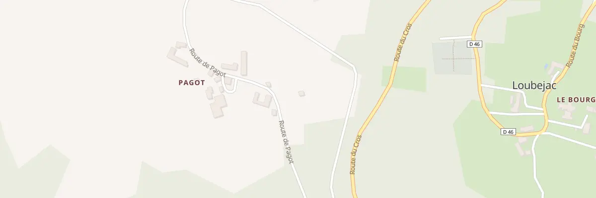 Plan du 23 Pagot à Loubejac