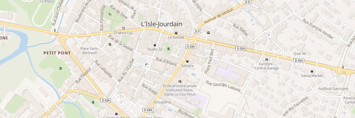 Plan du 3 Bd Carnot à L’Isle-Jourdain