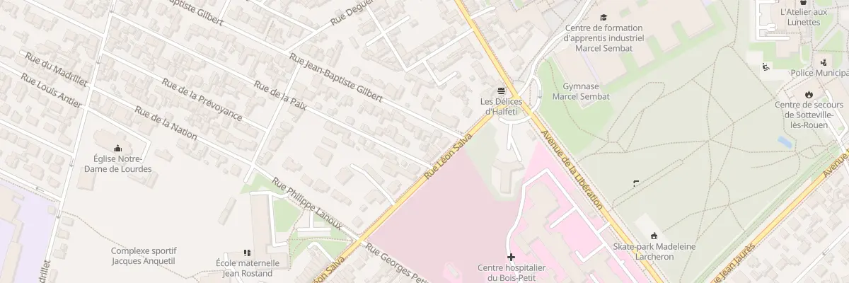 Plan du 86 Rue Jean-Bapt Gilbert à Sotteville-lès-Rouen