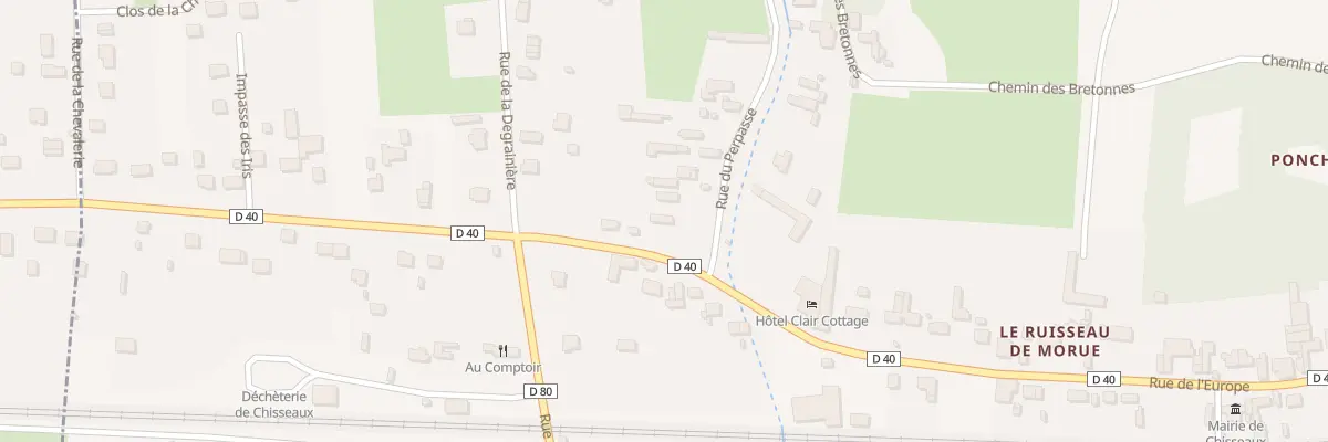 Plan du 2 Rue du Perpassé à Chisseaux