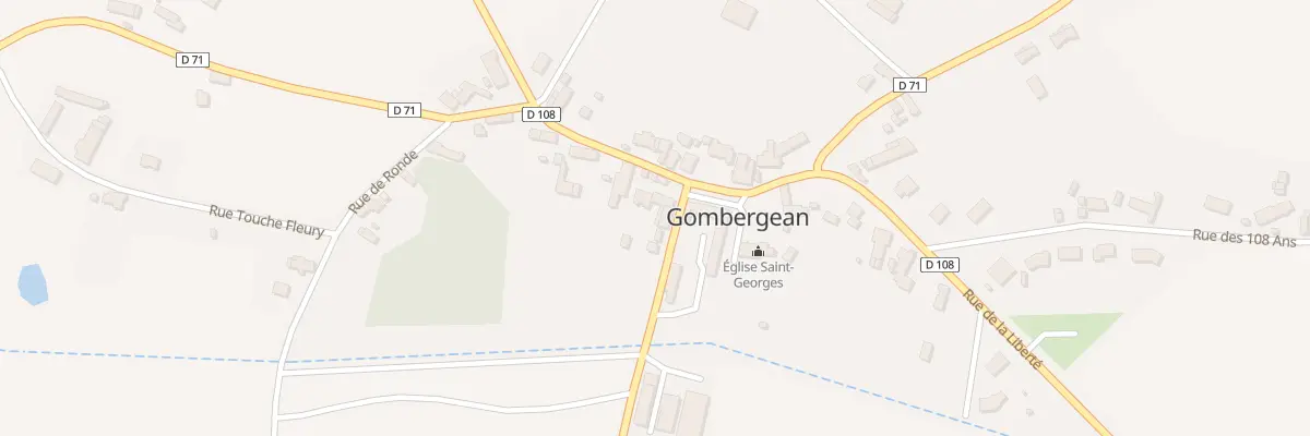 Plan du 2 Rue de Touraine à Gombergean