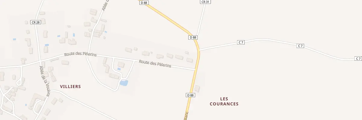 Plan du 6 Rte des Pellerins à Mauvières