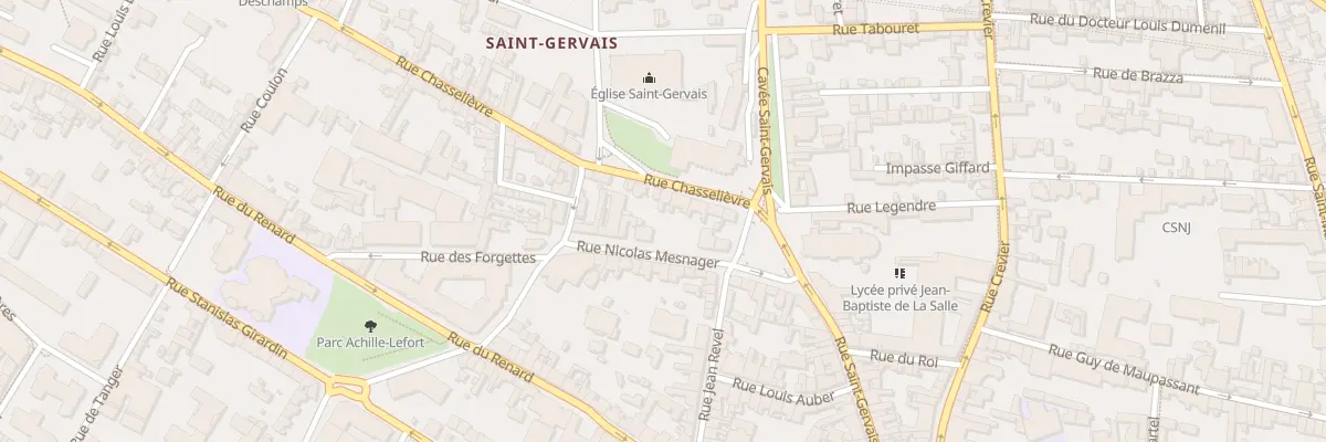 Plan du 7 Rue Chasselievre à Rouen