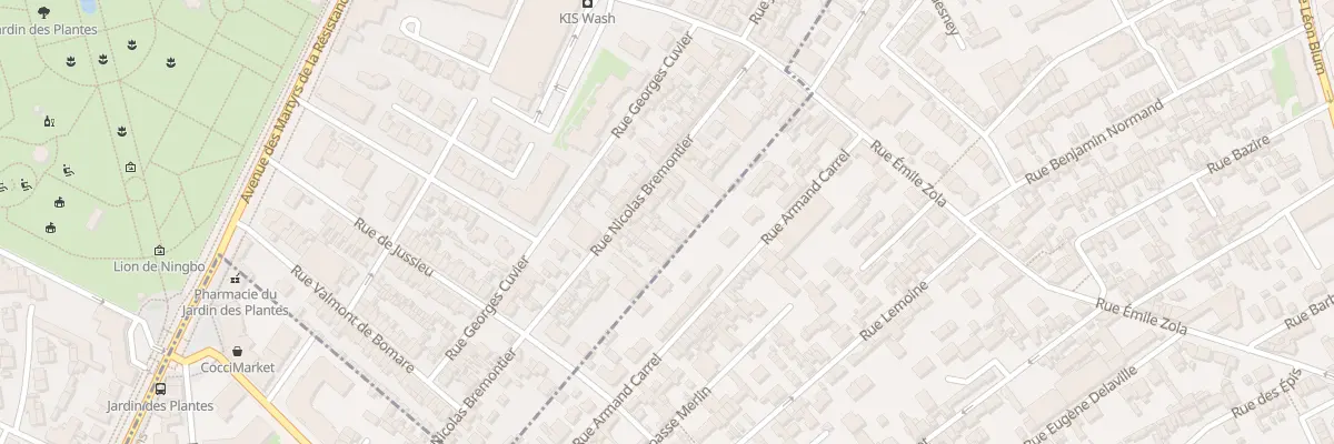 Plan du 13 Rue Bremontier à Rouen