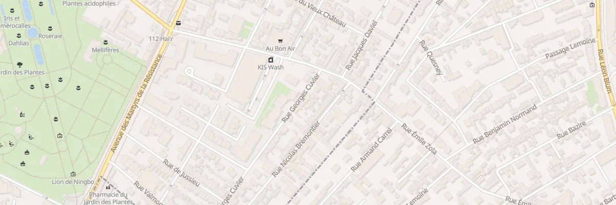 Plan du 5 Rue Georges Cuvier à Rouen