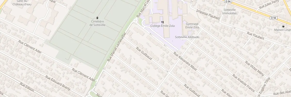 Plan du 68 Rue Guilbaud à Sotteville-lès-Rouen