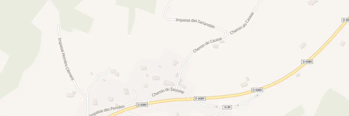 Plan du 61 Che du Causse à Thenon