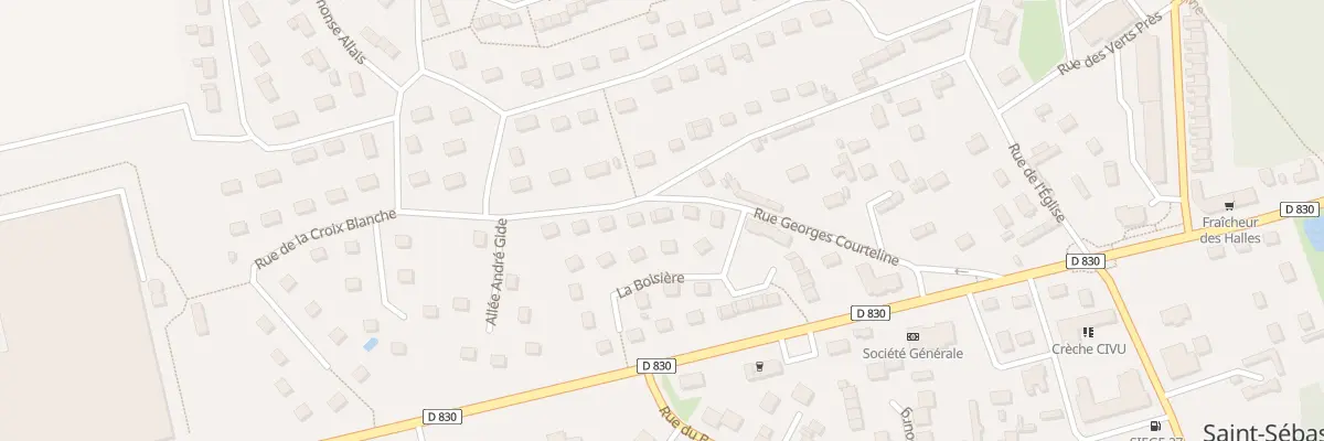 Plan du 15 Rue Georges Courteline à Saint-Sébastien-de-Morsent