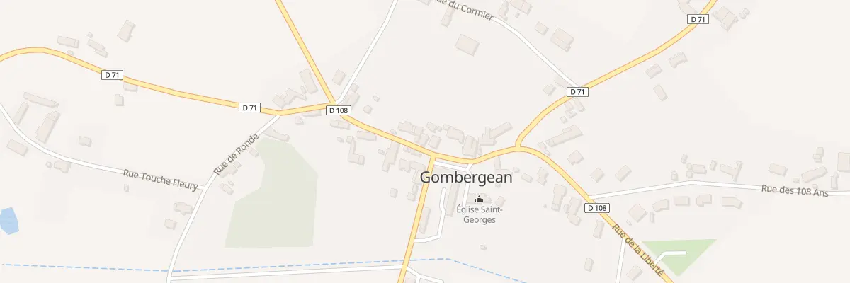 Plan du 5 Rue de la Liberté à Gombergean
