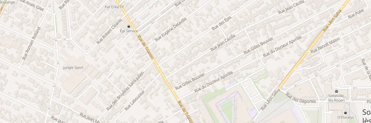 Plan du 176 Rue Jean Cecille à Sotteville-lès-Rouen
