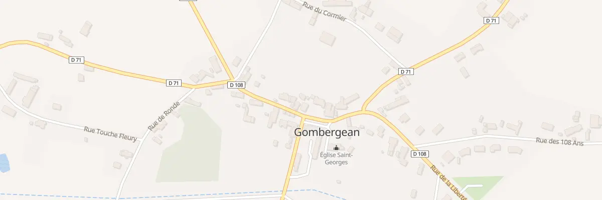 Plan du 7 Rue de la Liberté à Gombergean