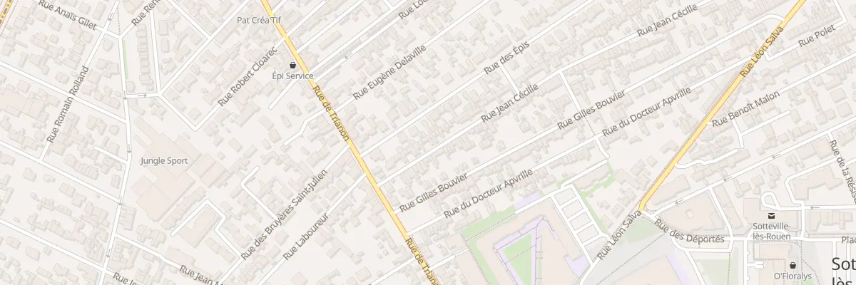 Plan du 174 Rue Jean Cecille à Sotteville-lès-Rouen