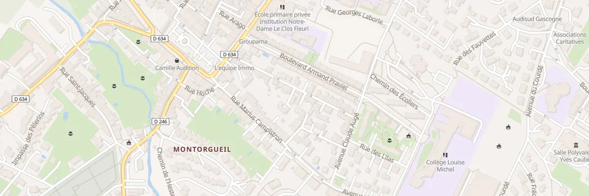 Plan du 15B Rue Maurice Barbé à L’Isle-Jourdain