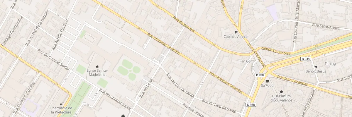 Plan du 33 Rue Stanislas Girardin à Rouen
