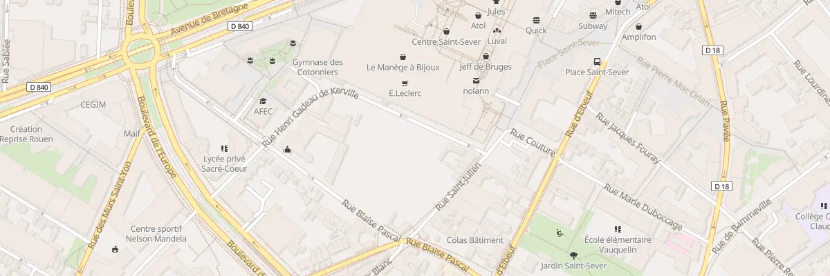 Plan du 5 Rue Henri Gadeau de Kerville à Rouen