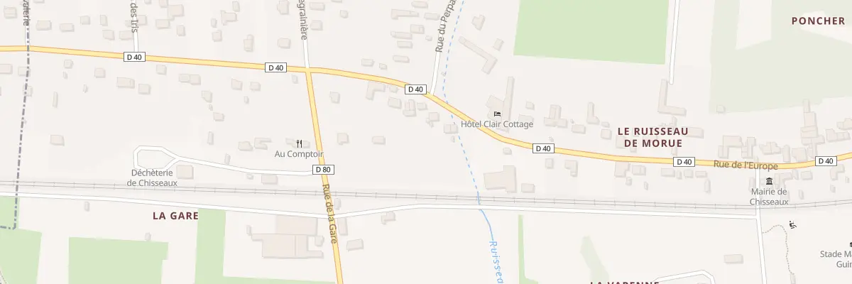 Plan du 38 Rue de l’Europe à Chisseaux