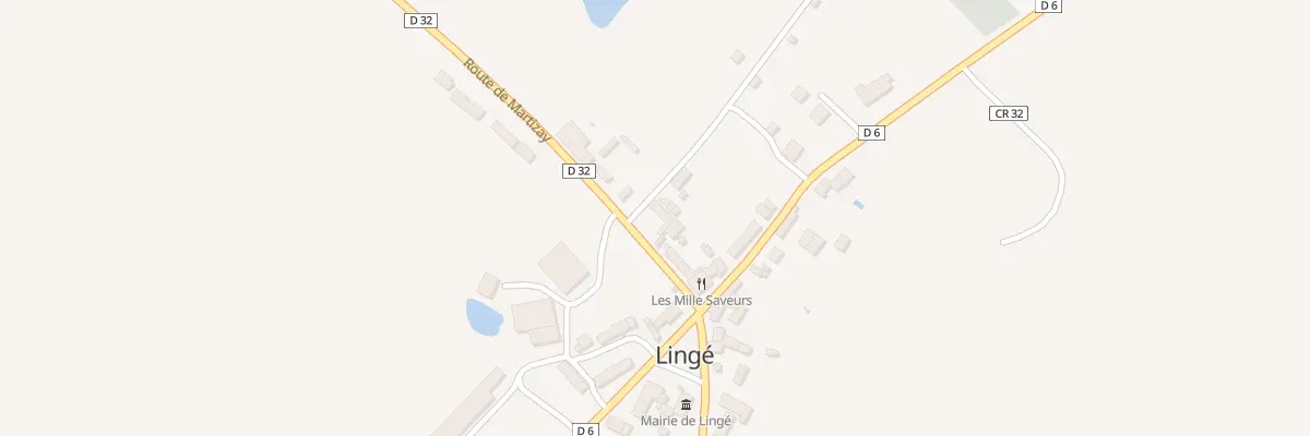 Plan du 10 Rte de Martizay à Lingé