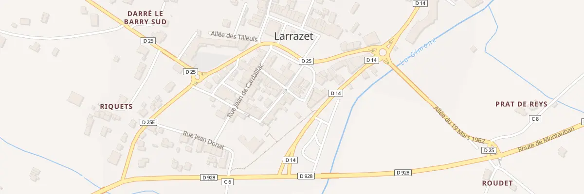 Plan du 5301 Rue de la Barbacane à Larrazet