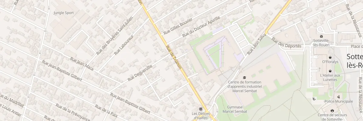 Plan du 105 Rue de Trianon à Sotteville-lès-Rouen