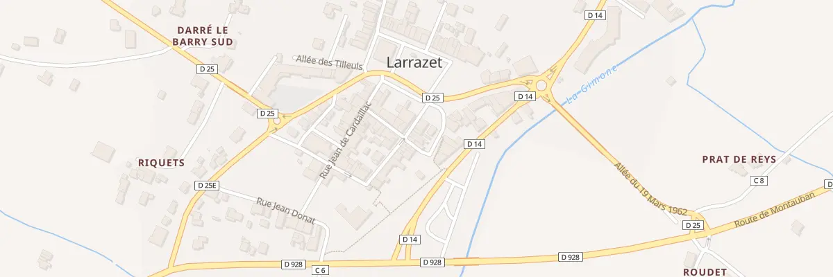 Plan du 5321 Pl d’Armes à Larrazet