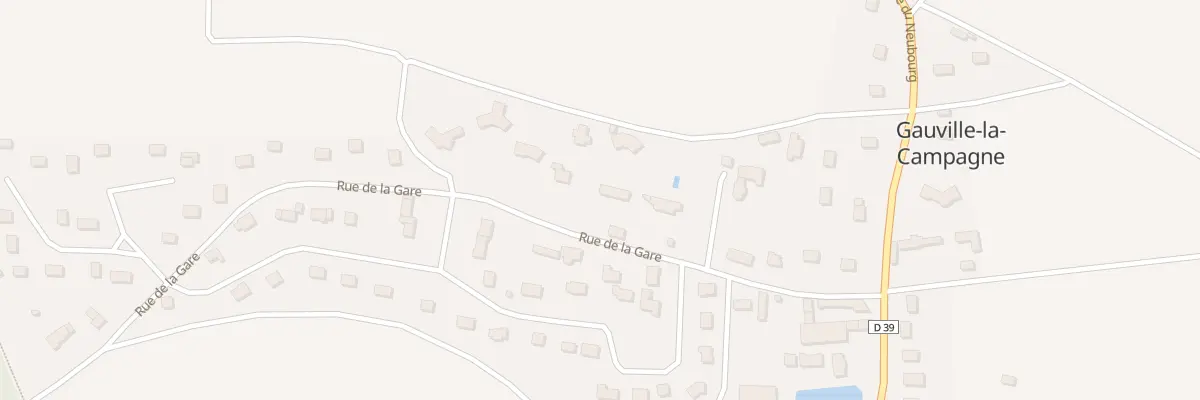 Plan du 12 Rue de la Gare à Gauville-la-Campagne