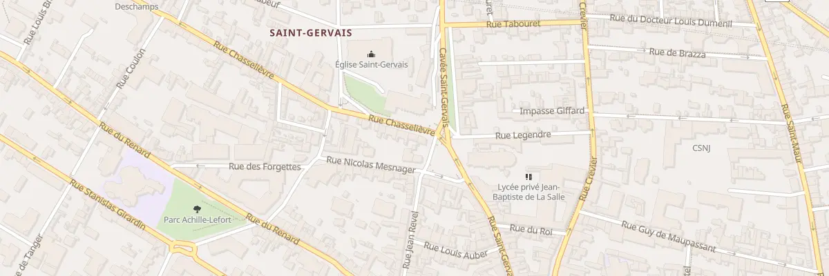 Plan du 1 Rue Chasselievre à Rouen