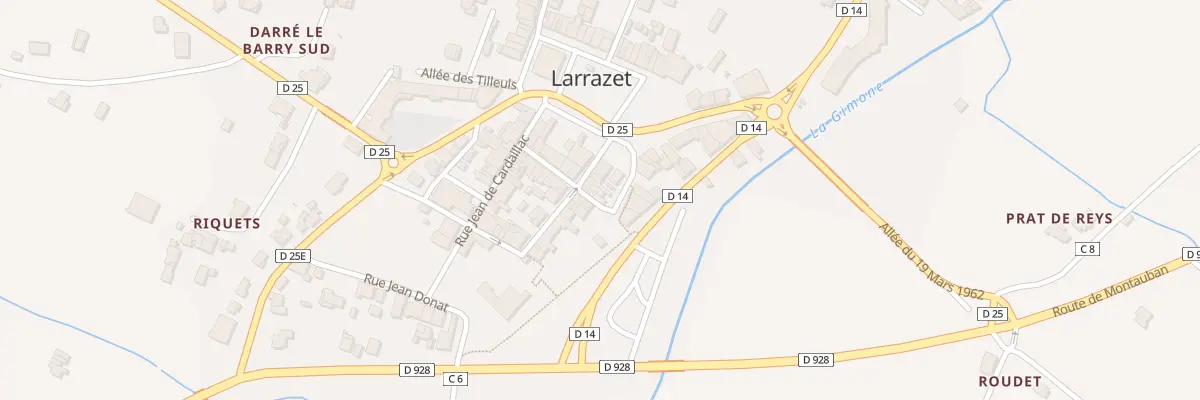 Plan du 5142 Rue de la Barbacane à Larrazet