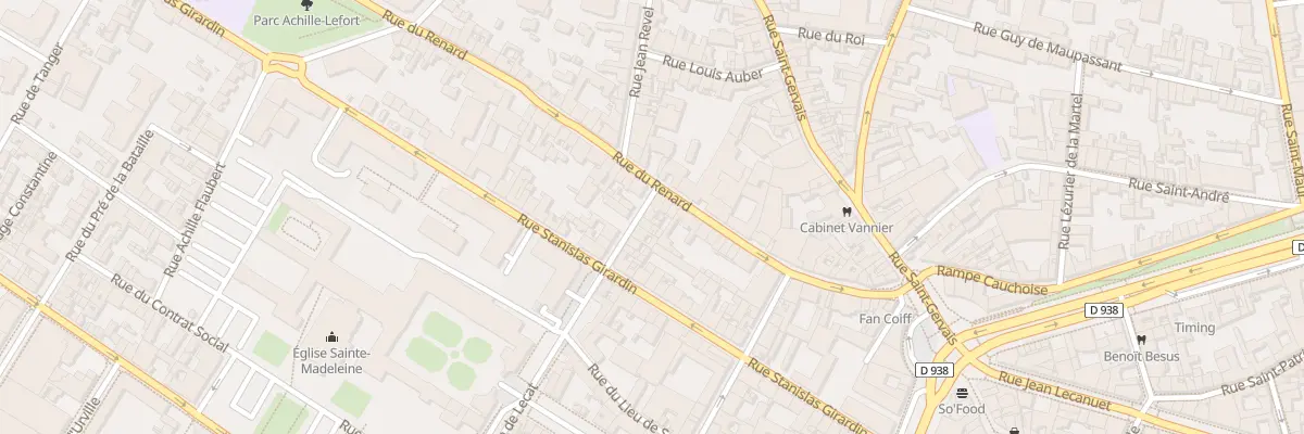 Plan du 54 Rue de Lecat à Rouen