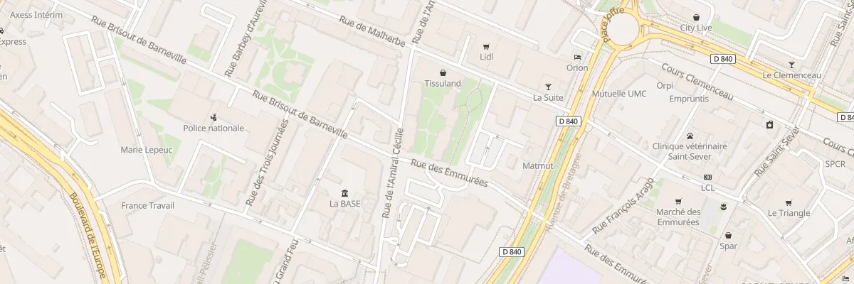 Plan du 23 Rue Amiral Cecille à Rouen
