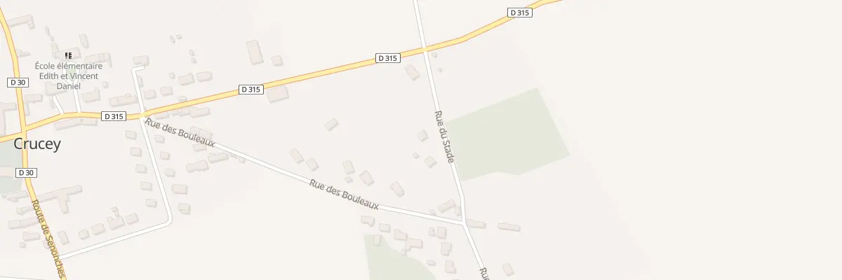 Plan du 8 Rue du Stade à Crucey-Villages