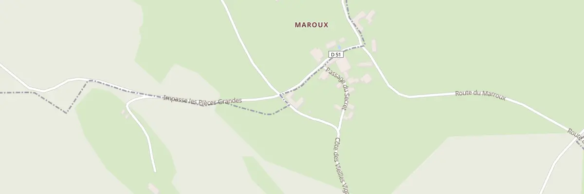 Plan du 51 Les Marroux à Grives