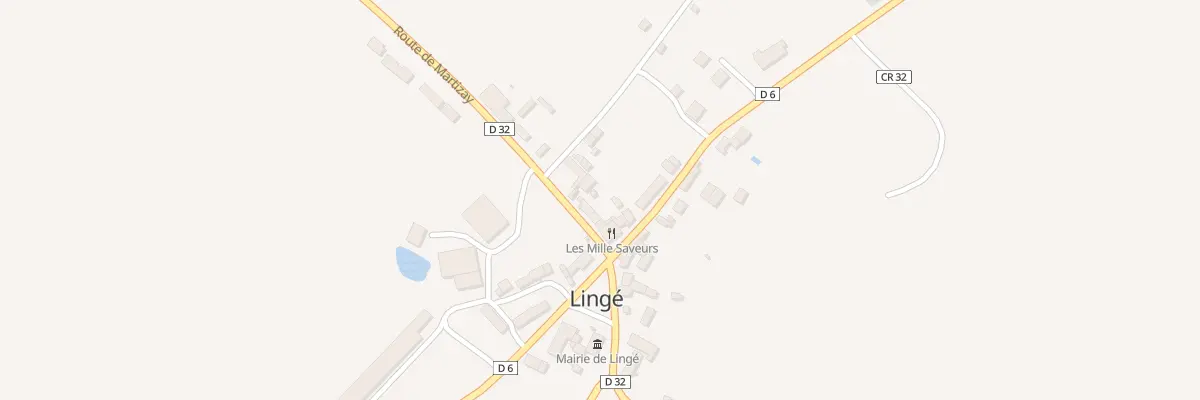 Plan du 6 Rte de Martizay à Lingé
