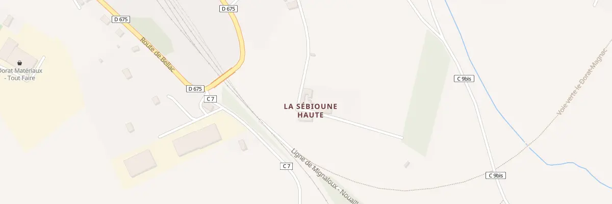 Plan du 5820 La Sebioune Haute au Dorat