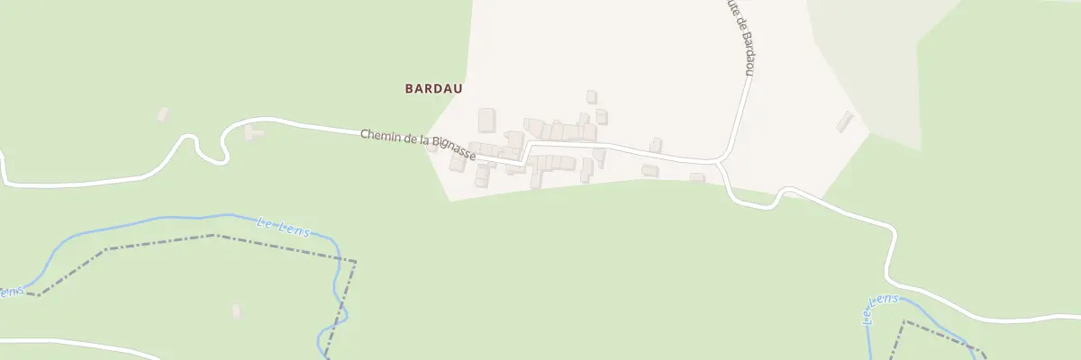 Plan du 7 Bardaou Hameau à Fabas