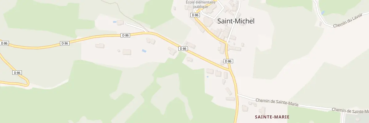 Plan du 75 Rte de Plagne à Saint-Michel