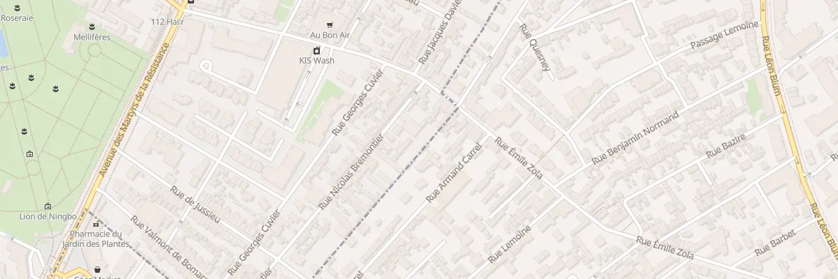 Plan du 7 Rue Bremontier à Rouen