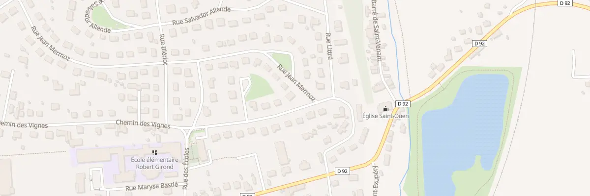 Plan du 1 Rue Jean Mermoz à Saint-Ouen