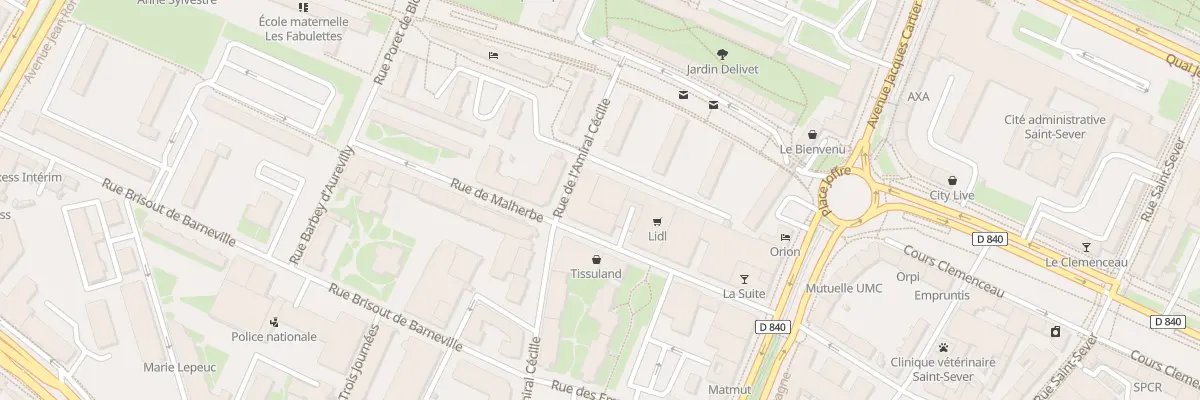 Plan du 13 Rue Amiral Cecille à Rouen