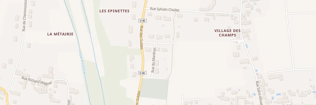 Plan du 4 Rue des Epinettes à Francueil