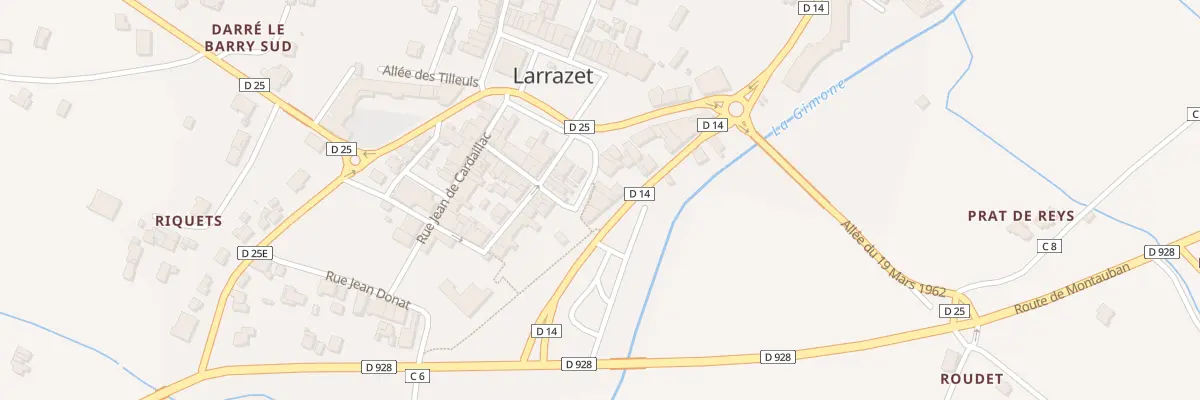 Plan du 7 Pl d’Armes à Larrazet