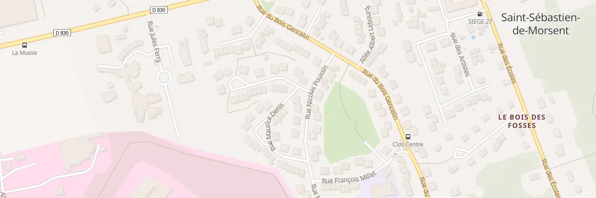Plan du 3 Rue Nicolas Poussin à Saint-Sébastien-de-Morsent