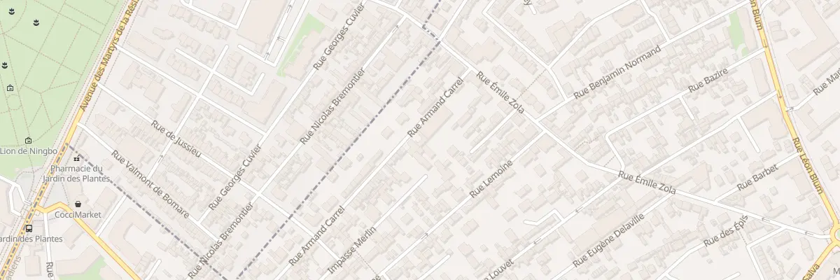 Plan du 7 Rue Armand Carrel à Sotteville-lès-Rouen