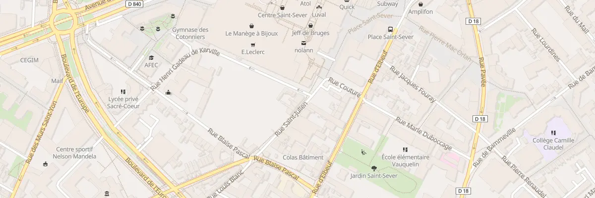 Plan du 52 Rue Saint-Julien à Rouen
