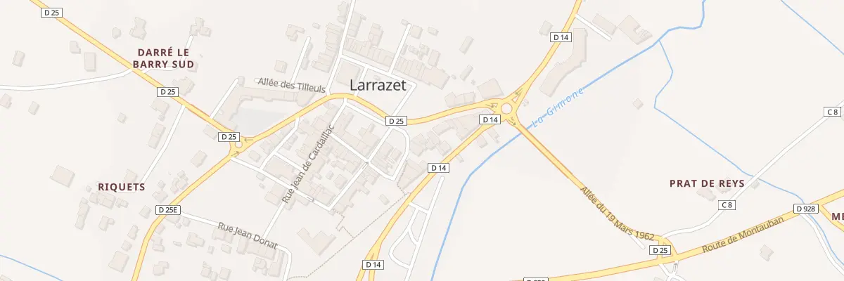 Plan du 5128 Pl d’Armes à Larrazet