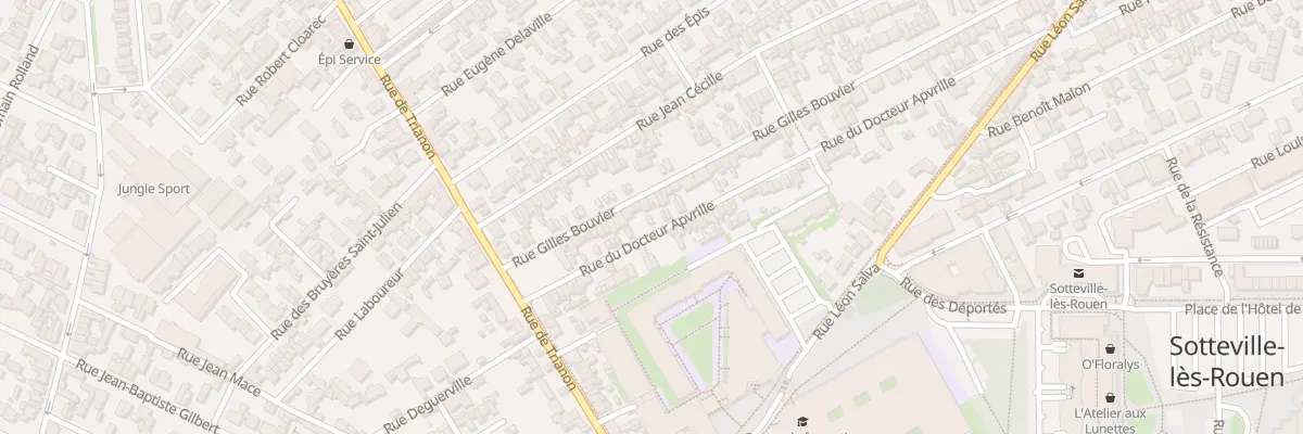 Plan du 118 Rue du Docteur Apvrille à Sotteville-lès-Rouen