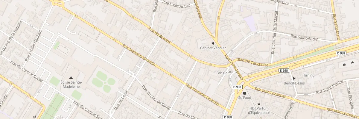Plan du 27 Rue du Renard à Rouen