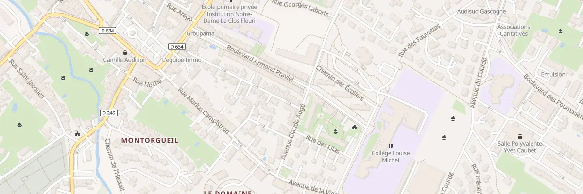 Plan du 18B Rue Maurice Barbé à L’Isle-Jourdain
