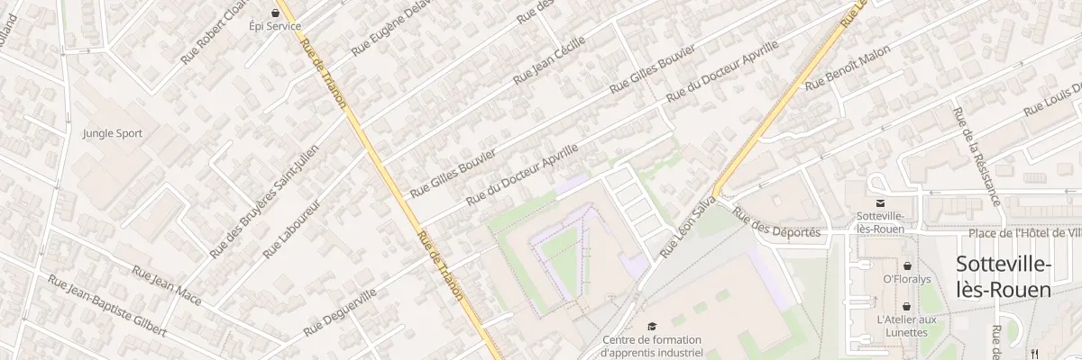 Plan du 85C Rue du Docteur Apvrille à Sotteville-lès-Rouen