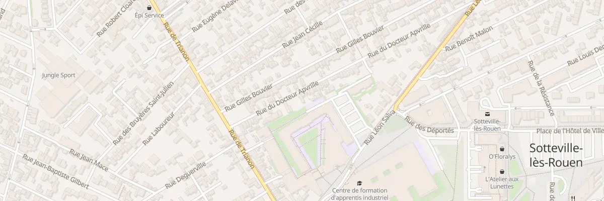 Plan du 85B Rue du Docteur Apvrille à Sotteville-lès-Rouen